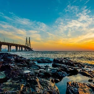 Mumbai Sunset at Beach Thumbnail